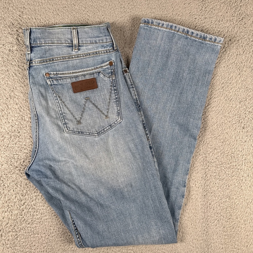 Wrangler Retro Jeans Mens 34x34 (36x34) Slim Straight Denim Cowboy Country